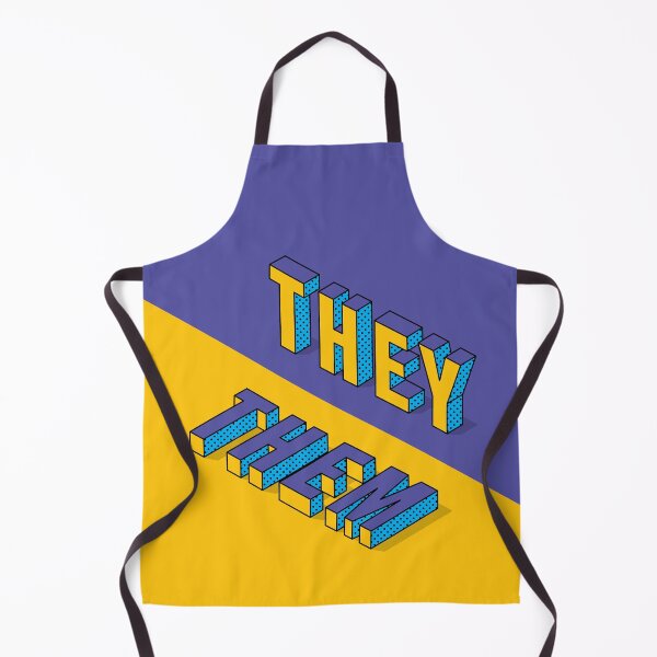Item preview, They Them Isometric Pronouns designed and sold by bubblepenz.