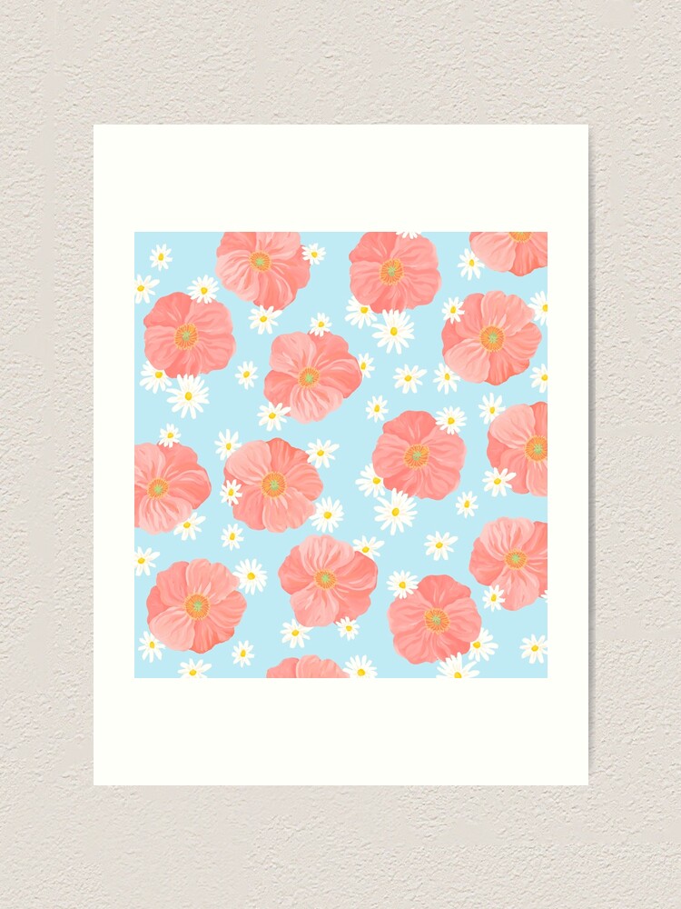 Alternate view of Poppies Garden Art Print