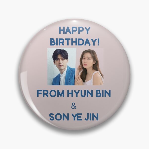Item preview, Happy Birthday From Hyun Bin + Son Ye Jin  designed and sold by kpopkdramamerch.
