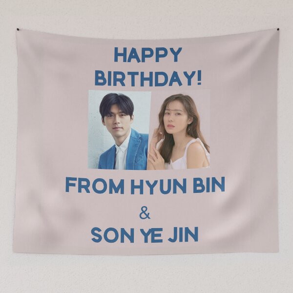 Item preview, Happy Birthday From Hyun Bin + Son Ye Jin  designed and sold by kpopkdramamerch.