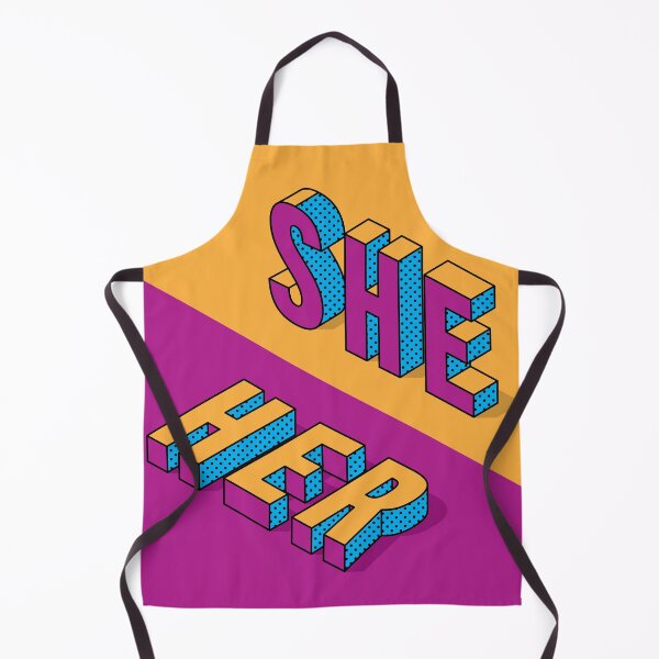 Item preview, She Her Isometric Pronouns designed and sold by bubblepenz.