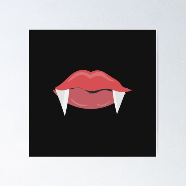 Item preview, Halloween 2021 Lips with Fangs designed and sold by twicetrader.