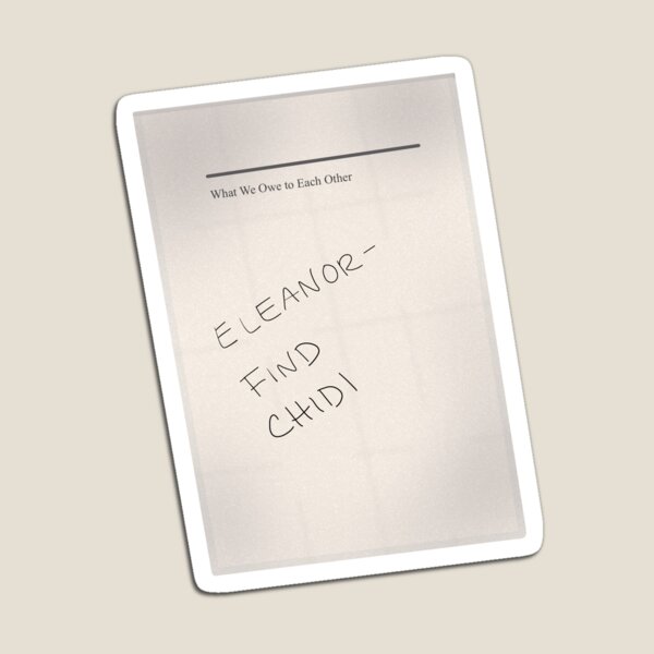 Item preview, Eleanor - Find Chidi designed and sold by Mireya Cortez.