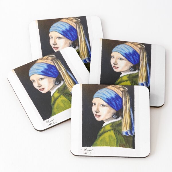 Item preview, the girl with the pearl earring redone by Maria Medina designed and sold by mariamedinart.