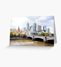 Melbournes Yarra Greeting Card
