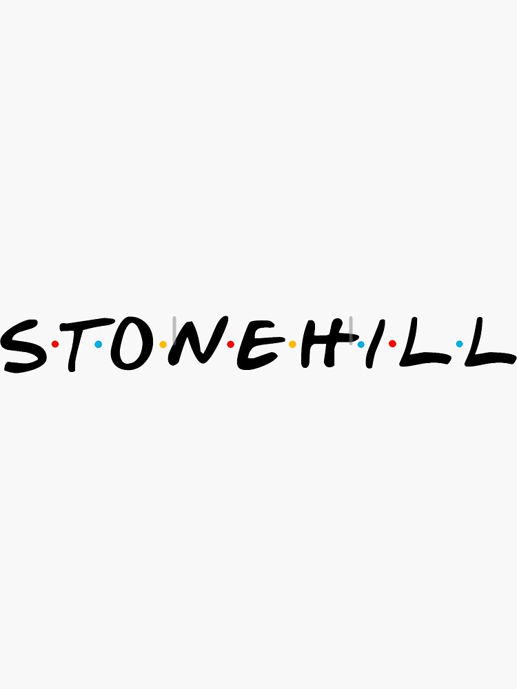 "stonehill friends" Sticker for Sale by kgsimmons8 Redbubble
