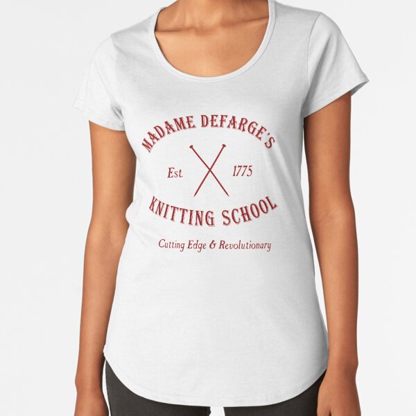 Madame Defarge Knitting School Premium Scoop T-Shirt