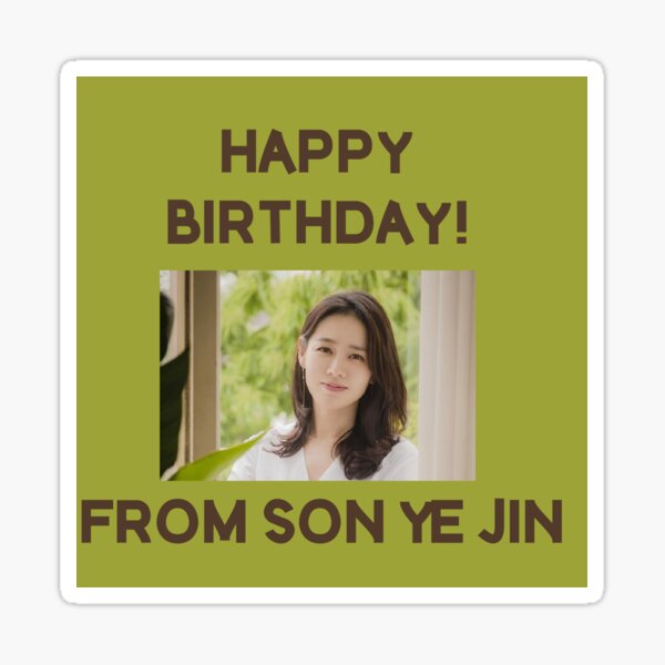 Artikel-Vorschau von Alles Gute zum Geburtstag von Sohn Ye Jin, designt und verkauft von kpopkdramamerch.
