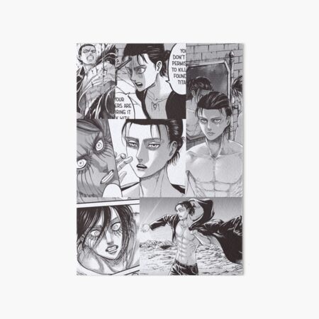 Titan Manga Art Board Prints Redbubble - what is it eren aotattack on titan sale roblox
