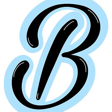 Light Blue Letter B Magnet for Sale by MaeCreates