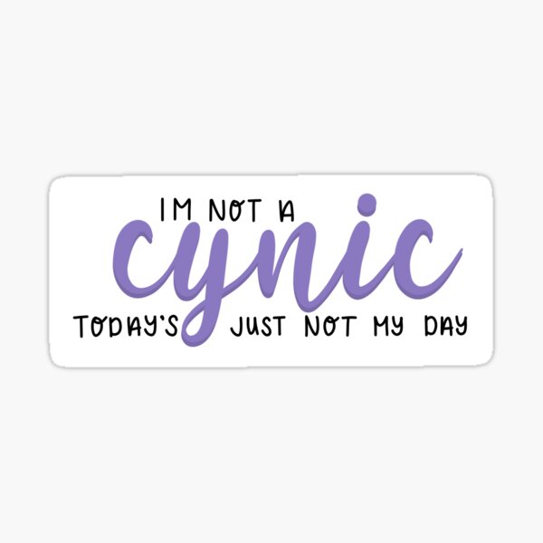 I'm Not a Cynic - Alec Benjamin Sticker