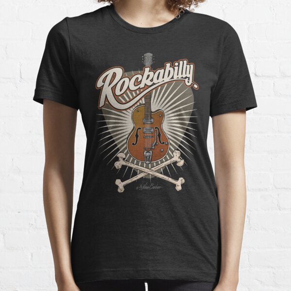 Guitarra Rockabilly Camiseta esencial