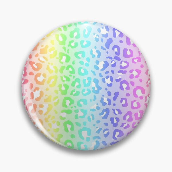 Item preview, Pastel Rainbow and White Spots Leopard Print designed and sold by Bumblefuzzies.