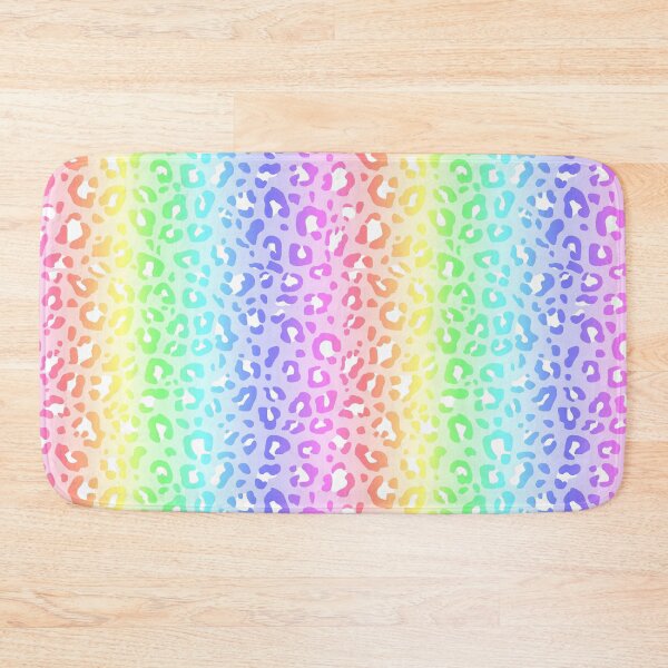 Item preview, Pastel Rainbow and White Spots Leopard Print designed and sold by Bumblefuzzies.