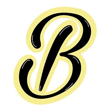Light Pink Letter B Sticker for Sale by MaeCreates