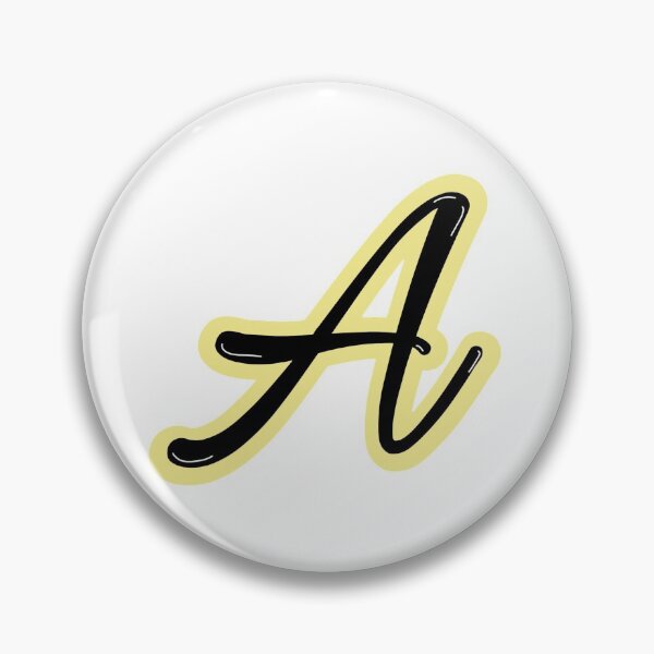 Item preview, Light Yellow Letter A designed and sold by MaeCreates.