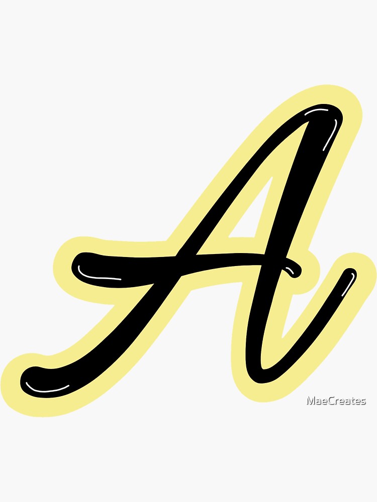 Cursive Letter A | Sticker