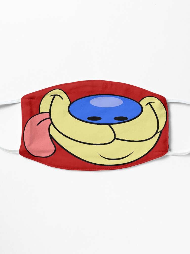 Alternate view of Stimpy face mask Mask