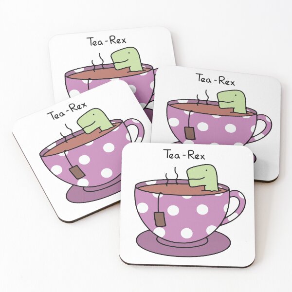 Item preview, t-rex chilling in tea designed and sold by Gwenvell.