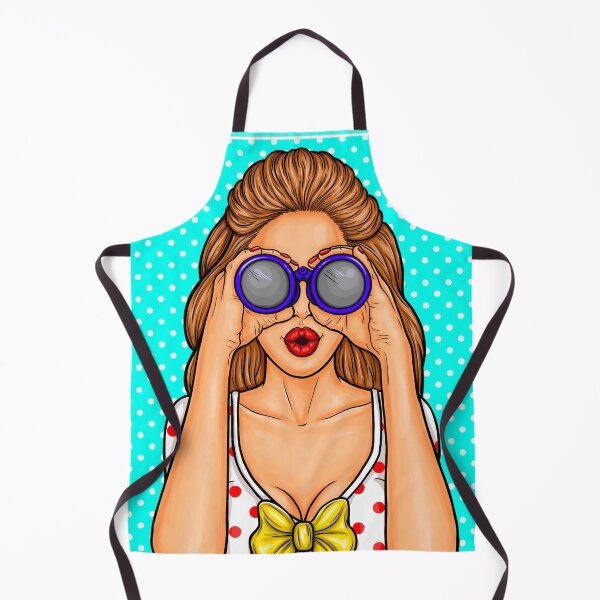 Item preview, Hot Pop Art Girl With a Binoculars designed and sold by MaayanCo.