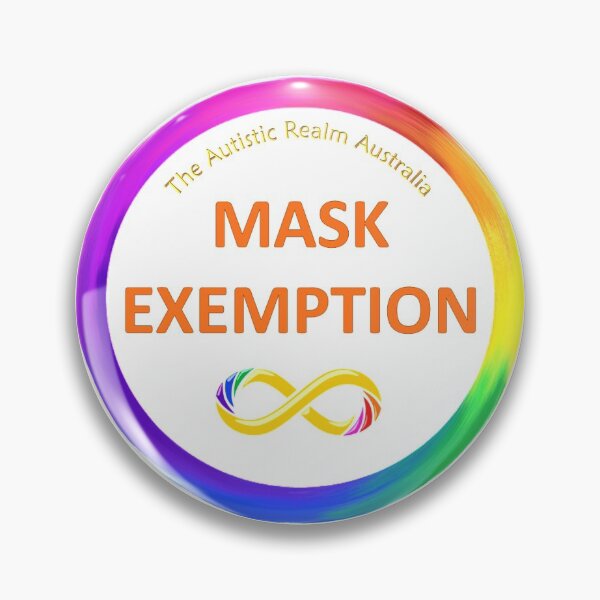 Mask Exemption Orange Pin