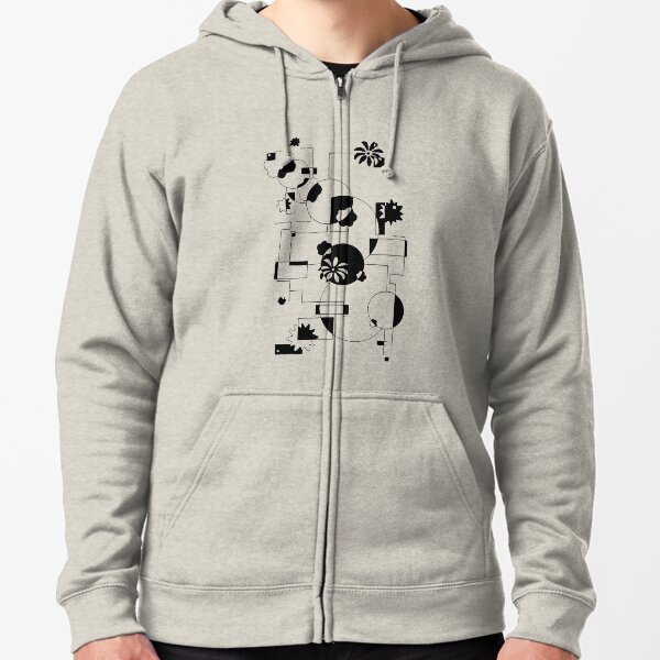 Tropics (Abstract) Zipped Hoodie