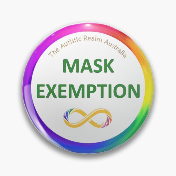 Mask Exemption green Pin