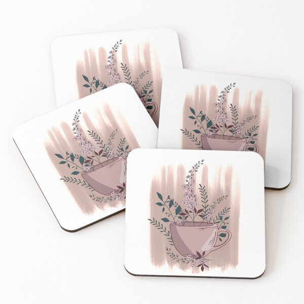 Item preview, Cute Coffee Art - Cup of Coffee with Plants designed and sold by Craftypineapple.