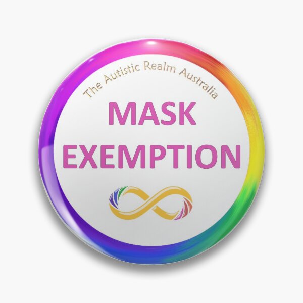 Mask Exemption Pink Pin
