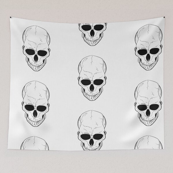 Item preview, Outline human skull.  designed and sold by Kajaniko.