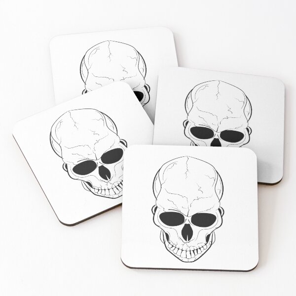 Item preview, Outline human skull.  designed and sold by Kajaniko.