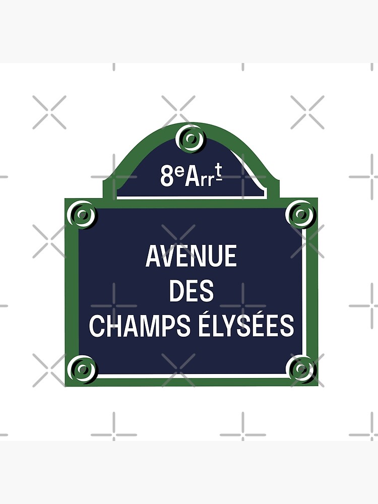 8th Arrondissement of Paris (Home of Champs Elysées, Parc Monceau, Place de  la Concorde &amp; Arc de Triomphe) Tote Bag for Sale by bynole