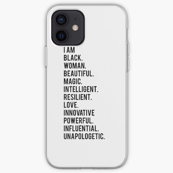 I Am Black Woman | African American | Black Lives iPhone Soft Case