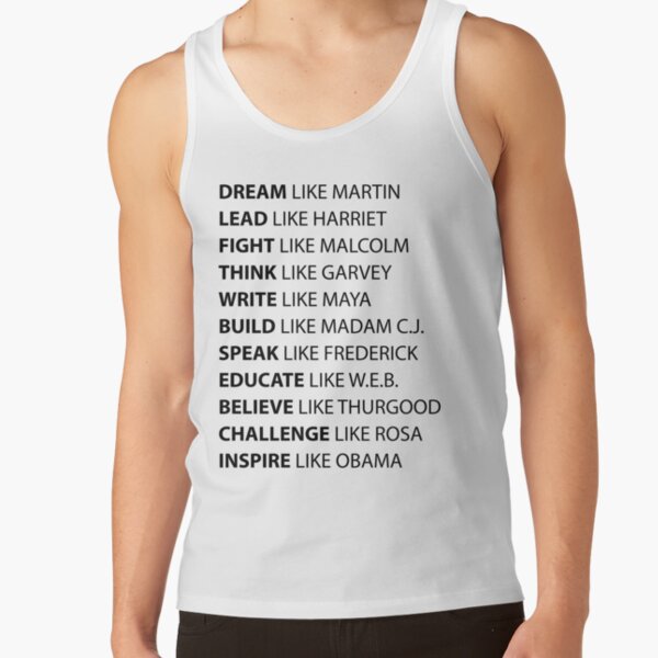 Black Hero | Black History | African American Civil Rights Leaders Tank Top