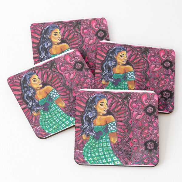 Item preview, Beautiful Woman in  Fushia Background  designed and sold by alexanderrosede.