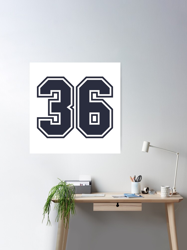 36 Sports Number Thirty-Six