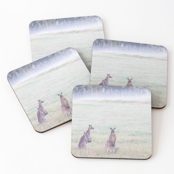 Item preview, Kangaroos in a field designed and sold by justine Gordon.