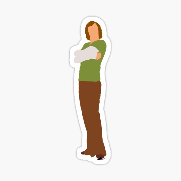 Minimalist Shaggy Rodgers Live Action Sticker
