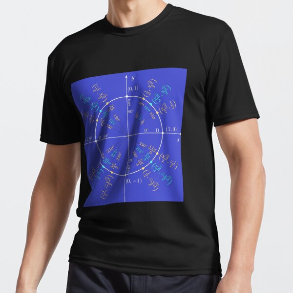 Unit circle angles. Trigonometry, Math Formulas, Geometry Formulas Active T-Shirt