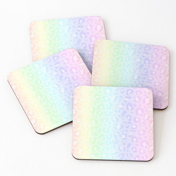 Item preview, Ultra Pastel Rainbow and White Spots Leopard Print designed and sold by Bumblefuzzies.