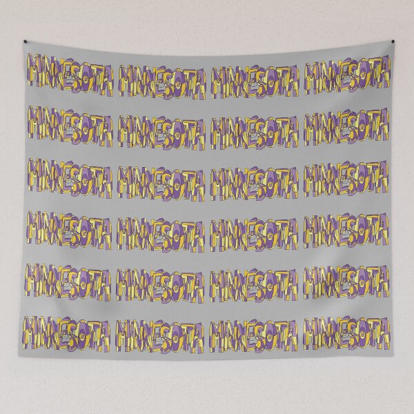 Item preview, Purple and Yellow Minnesota Word Doodle designed and sold by klaireep.