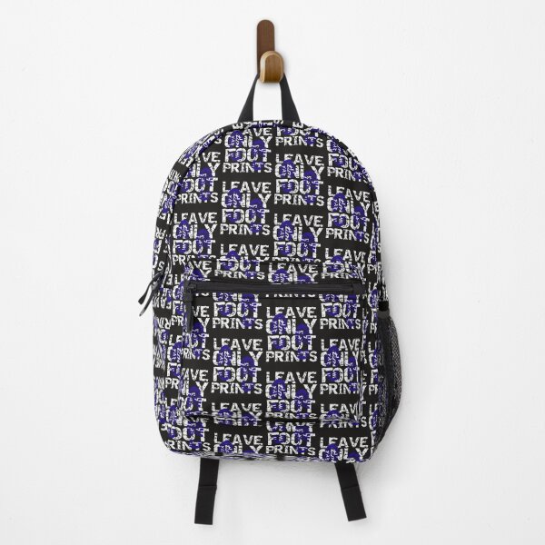 Hiking Leave Only Footprints Don't Litter Backpack