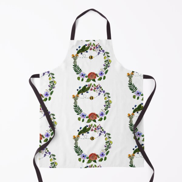 Item preview, Flower Wreath With Bumble Bee designed and sold by laladoodles.
