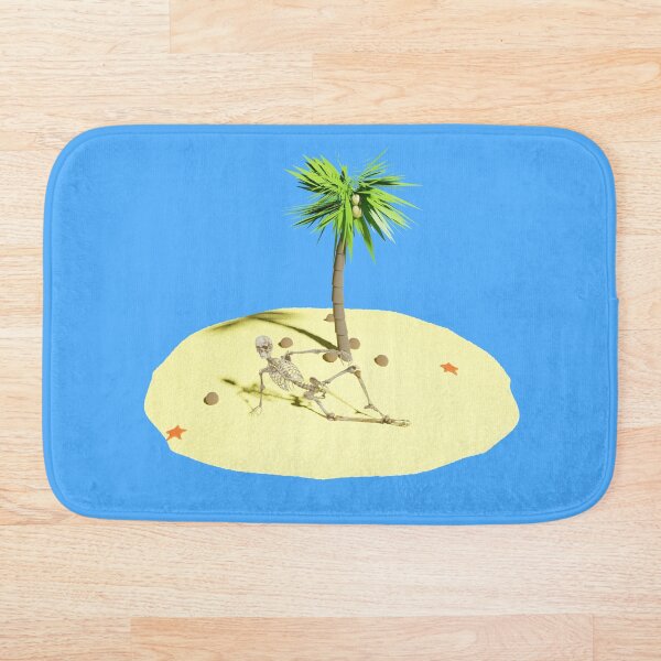 Desert Island Skeleton Bath Mat