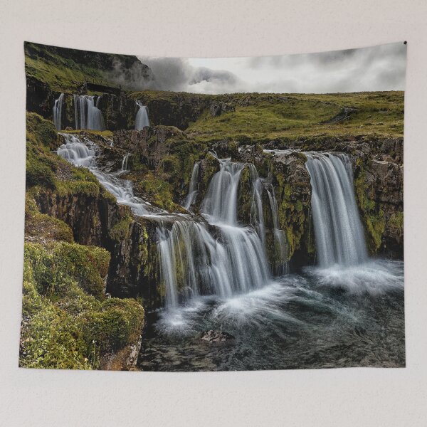 Item preview, iceland waterfalls tapestries  designed and sold by joy81.