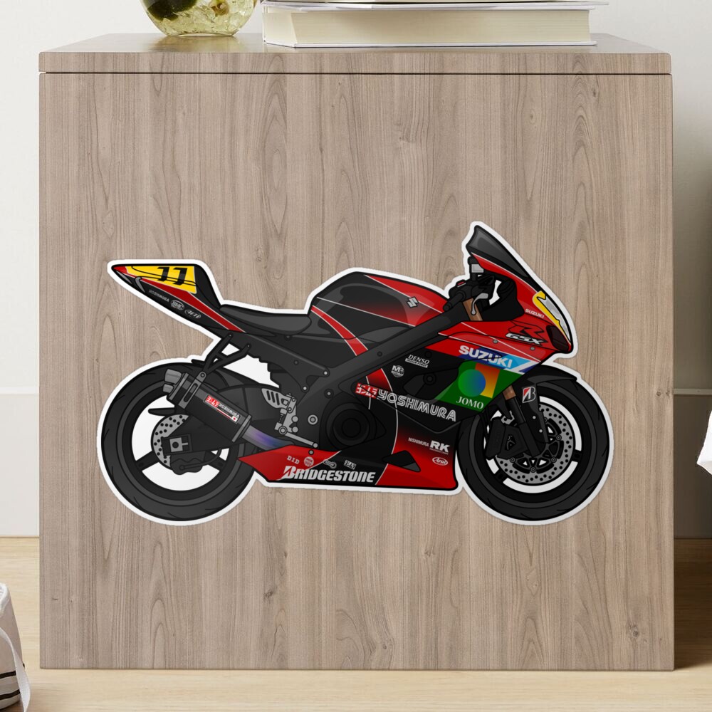 Suzuki Team Yoshimura medium Decal set 16x26 cm 16 stickers GSX-R Laminated  (Produto compatível) - Pegatinatix