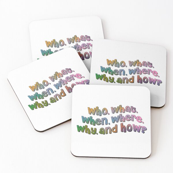 Item preview, who what when where why and how? designed and sold by tiredninny.