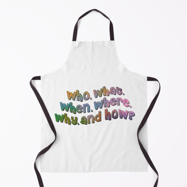 Item preview, who what when where why and how? designed and sold by tiredninny.