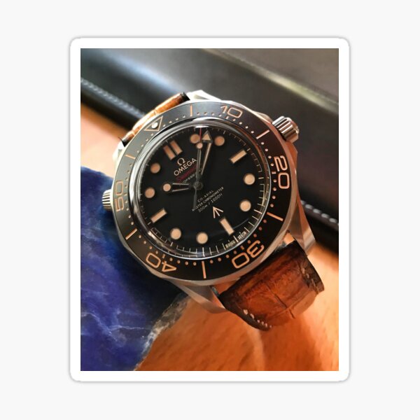 Omega Seamaster Keine Zeit zu sterben auf Krokodil Sticker