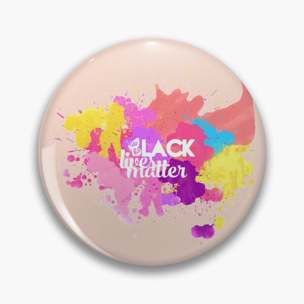 Black Lives Matter Multicolor Logo Pin